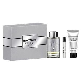 【MontBlanc】Explorer Platinum 極限探尋淡香精禮盒(專櫃公司貨 100ml + 7.5ml+100ml)