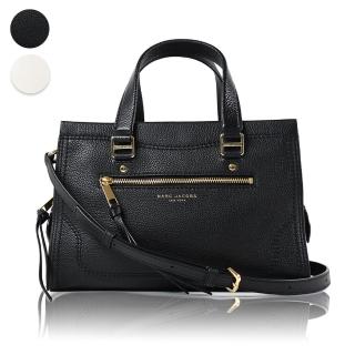【MARC JACOBS 馬克賈伯】荔枝紋流蘇拉鍊手提/斜背二用包-大(新款任選)