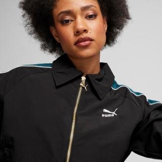 【PUMA】短褲 休閒短褲 運動短褲 套裝 女款 流行系列PLAY.PARIS.立領外套F 黑色(62911301)