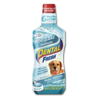 【美國潔牙白Dental Fresh】一般版潔牙液 17FL OZ（503ml）(犬貓通用)