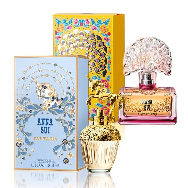 【ANNA SUI 安娜蘇】買一送一-童話獨角獸淡香水30ml+逐夢翎雀淡香水30ml(專櫃公司貨)