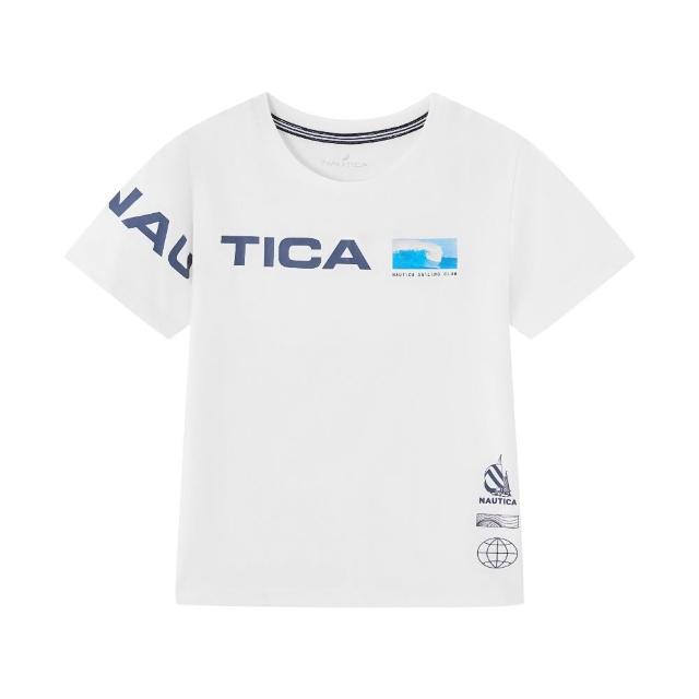 【NAUTICA KIDS】白航海俱樂部涼感T恤(Nautica kids T恤)