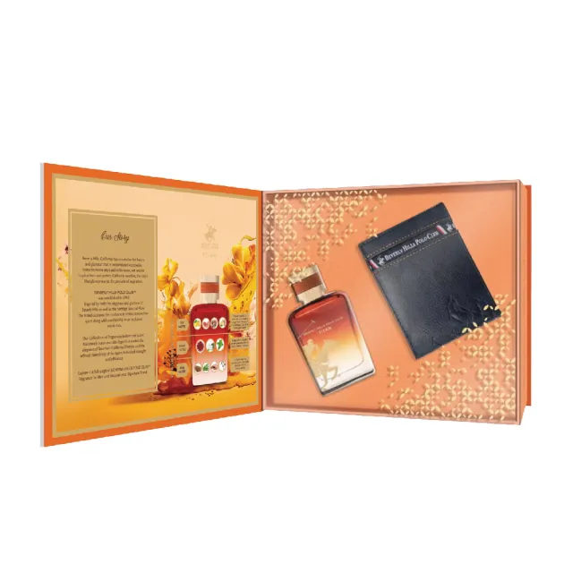 【B.H.POLO】泰坦傳奇氣息男性淡香精禮盒-豪華精裝版-淡香精100ml+品牌經典黑色短夾(專櫃公司貨)