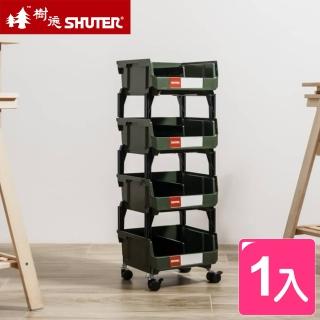 【SHUTER 樹德】分類整理車 附輪-1入(推車 零食車 HB2354h)