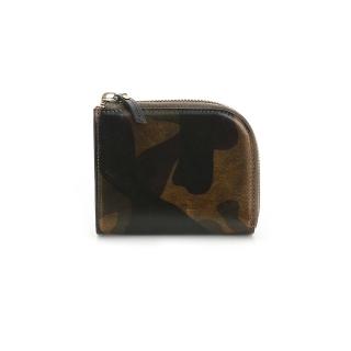 【uniarts】日系經典品牌CAMO義大利植物鞣牛皮拉鍊短夾(男夾/迷彩/出清品)