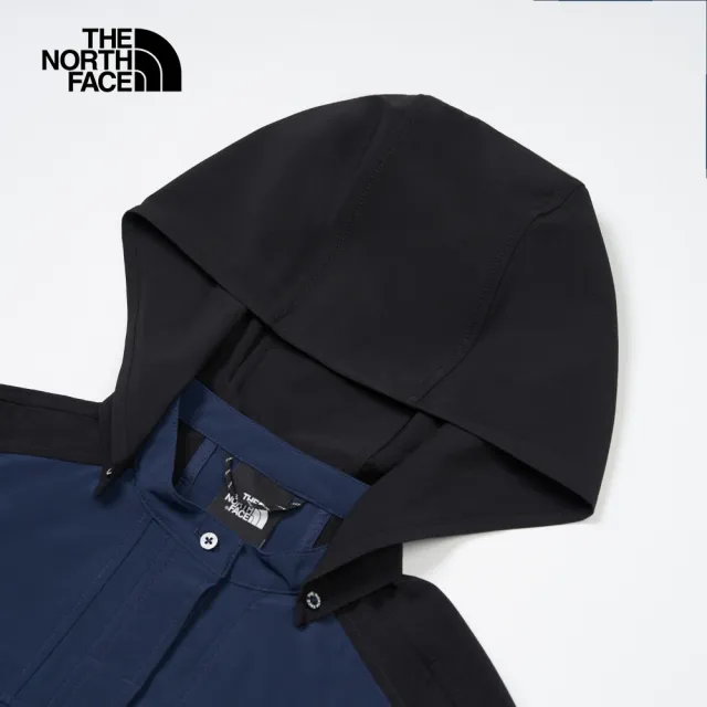 【The North Face】北面UE女款藍色防潑水舒適可收腰長裙｜8A7H8K2