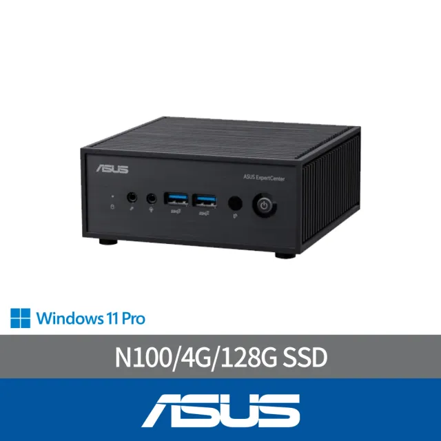 【ASUS 華碩】N100四核迷你電腦(ExpertCenter PN42/N100/4G/128G SSD/W11P)