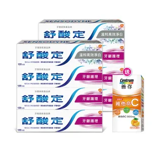 【SENSODYNE 舒酸定】日常防護 長效抗敏牙膏120gX8入(牙齦護理120gX6入+溫和高效淨白牙膏120gX2入)