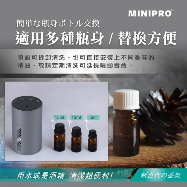 【MINIPRO】智能無線香氛機-灰(/芳香機/水氧機/擴香儀/無水香氛機/MP-6888)