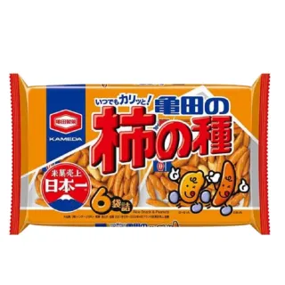 【龜田製果】原味 柿種米果6袋(180g/包)