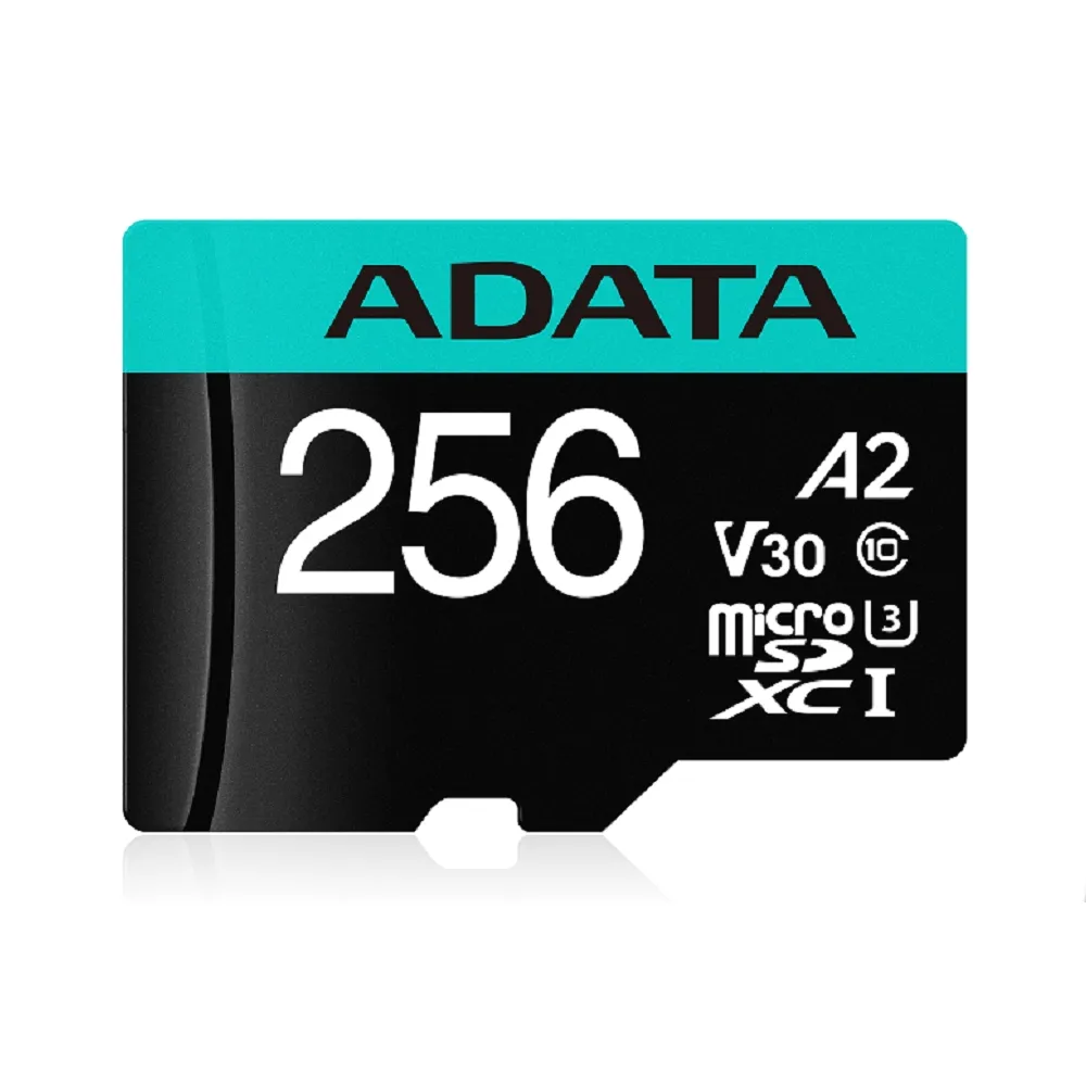 【ADATA 威剛】Premier Pro microSDXC UHS-I U3 A2 V30 256G記憶卡(附轉卡)