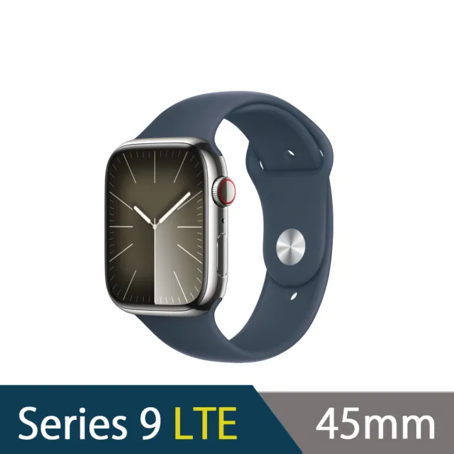 摺疊支架組【Apple】Apple Watch S9 LTE 45mm(不鏽鋼錶殼搭配運動型錶帶)