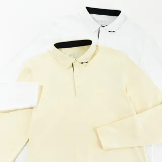 【HONMA 本間高爾夫】男款機能長袖POLO衫 日本高爾夫專業品牌(M~XXL  白色、黃色任選HMIC700B845)