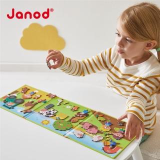【Janod】磁鐵故事書-農場家族(好攜帶 輕薄 磁鐵遊戲 益智 認知)