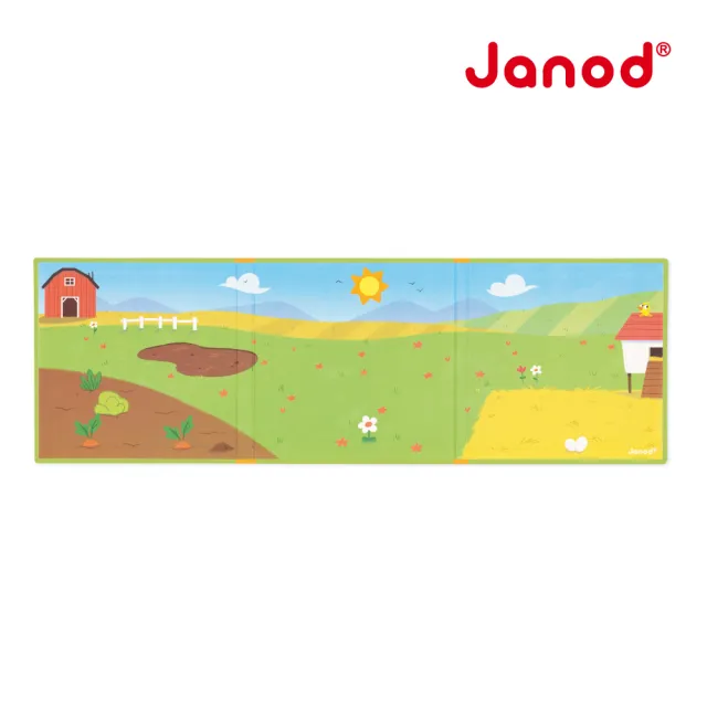 【Janod】磁鐵故事書-農場家族(好攜帶 輕薄 磁鐵遊戲  益智 認知)