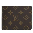 【Louis Vuitton 路易威登】LV M60895 Monagram 經典花紋對折雙層5卡短夾(現貨)