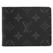 【Louis Vuitton 路易威登】LV M62294 黑經典花紋多卡雙層對折短夾(現貨)