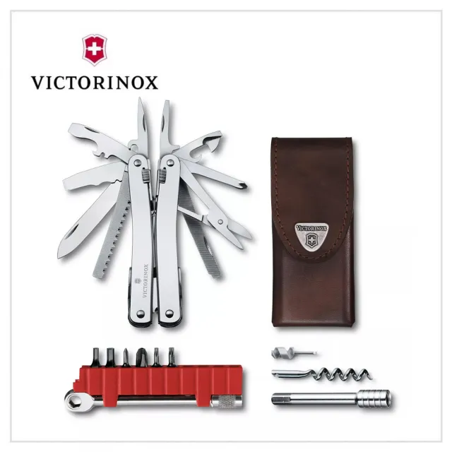 【VICTORINOX 瑞士維氏】Swiss Tool Spirit X Plus Ratchet 工具鉗/36用(3.0236.L)