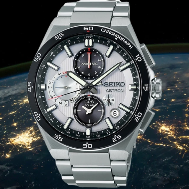 SEIKO 精工 官方授權 Astron 鈦 GPS衛星對時 太陽能計時腕錶(SSH153J1/5X83-0AA0S)