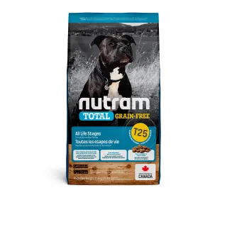 【Nutram 紐頓】T25無穀鮭魚+鱒魚潔牙全齡犬 2kg/4.4lb(犬糧、狗糧、狗飼料)