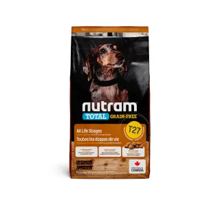 【Nutram 紐頓】T27無穀全能系列-火雞+雞肉挑嘴小顆粒 2kg/4.4lb(犬糧、狗糧、狗飼料)