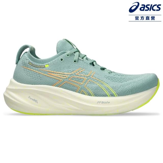 【asics 亞瑟士】GEL-NIMBUS 26 女款 緩衝 慢跑鞋(1012B601-301)