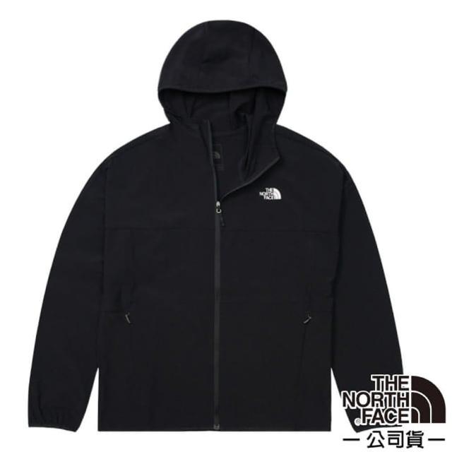 【The North Face】女 NEW ZEPHYR WIND 防風防潑水防曬連帽輕薄外套(7WCP-JK3 黑)