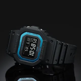 【CASIO 卡西歐】G-SHOCK 太陽能電波校時藍牙電子錶 禮物 開學(GW-B5600-2/速)