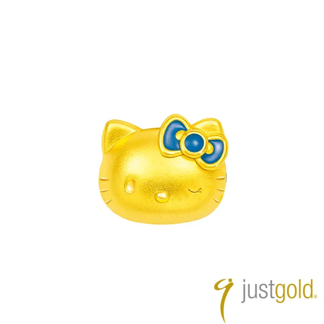 【Just Gold 鎮金店】Hello Kitty 50週年 黃金串珠(眨眼)
