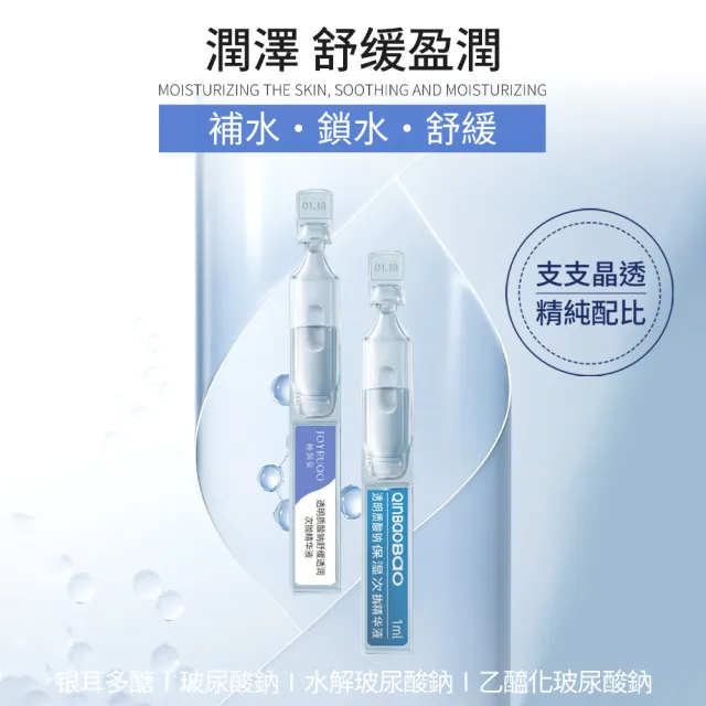 【JOYRUQO 嬌潤泉】玻尿酸鈉舒緩透潤次拋精華 5支(玻尿酸精華液 精華液 臉部保養 保養品)