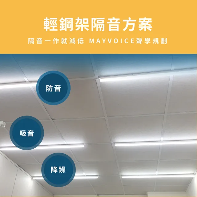 【MAYVOICE 美聲】輕鋼架天花板隔音回音工程施工方案(基隆/台北/新北/桃園/新竹地區適用)