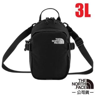【The North Face】日用休閒隨身側揹包3L.斜揹包.單肩包.護照證件包袋(8C6F-KX7 宇宙黑)