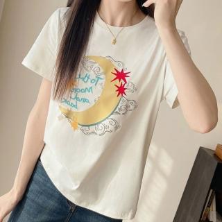 【巴黎精品】現貨+預購 T恤短袖上衣(刺繡字母印花純棉女裝2色a1ge7)