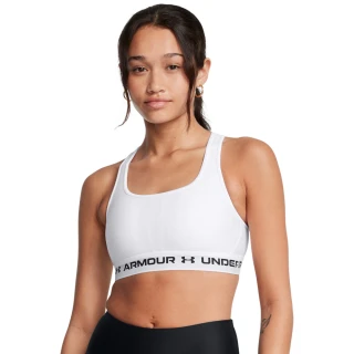 【UNDER ARMOUR】UA 女 Crossback 中衝擊運動內衣_1361034-101(白色)