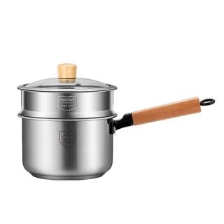 304不鏽鋼雙層蒸煮兩用鍋18cm-1入(型錄用)