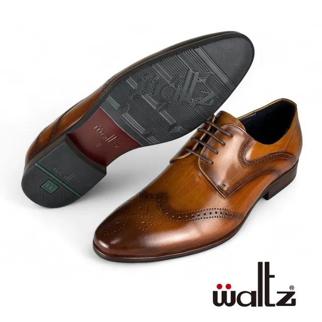 【Waltz】經典雕花 紳士鞋 真皮皮鞋(4W-212668-06 華爾滋皮鞋)