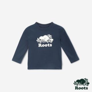 【Roots】Roots 小童-ORIGINAL COOPER BEAVER 長袖T恤(深藍色)