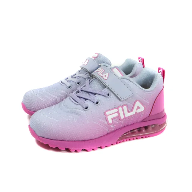 【FILA】FILA 氣墊運動鞋  慢跑鞋 紫/桃紅 童鞋 3-J414Y-591 no275