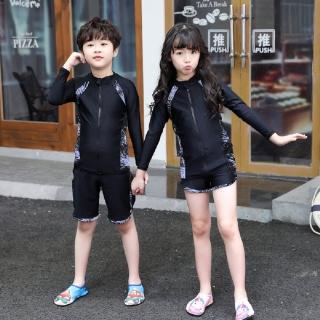 【AS 梨卡】兒童 三件套長袖 防曬 潛水衣水母衣CR569CH