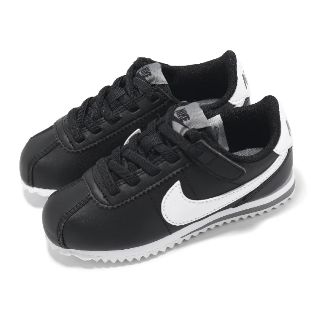 NIKE 耐吉 阿甘鞋 Cortez Easyon PS 中童 黑白 皮革 小朋友 易穿脫 運動鞋(DM0951-001)