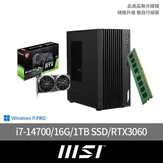 MSI 微星 +3060顯示卡★14代i7 20核電腦(PRO DP180 14-276TW/i7-14700/16G/1TB SSD/W11P)