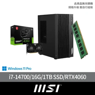 MSI 微星 +4060顯示卡★14代i7 20核電腦(PRO DP180 14-276TW/i7-14700/16G/1TB SSD/W11P)