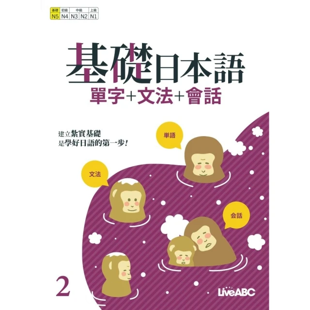 【MyBook】基礎日本語2 單字+文法+會話(電子書)