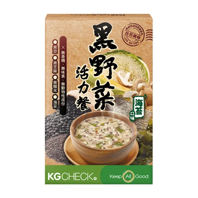 【聯華食品 KGCHECK】KG高纖燕麥餐X3盒(18包)(野菜淨化/黑野菜活力/薑汁野菜/紅豆薏仁)