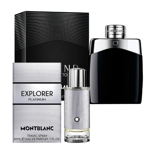 【MONTBLANC 萬寶龍】買一送一-傳奇經典男性淡香水100ml+極限探尋淡香精30ml(專櫃公司貨)