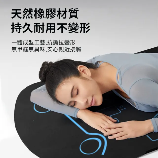 【ANTIAN】加大加厚 科學引導線健腹輪專用墊 矽膠雙面防滑健腹輪墊 加厚運動健身地墊 加購健腹輪(160*70cm)