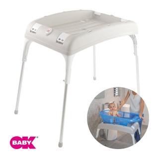 【OKBABY】頭等艙澡盆專用折疊架 尿布臺 折疊 護理檯 貝喜力克 嬰兒澡盆架(澡架/尿布臺二合一)