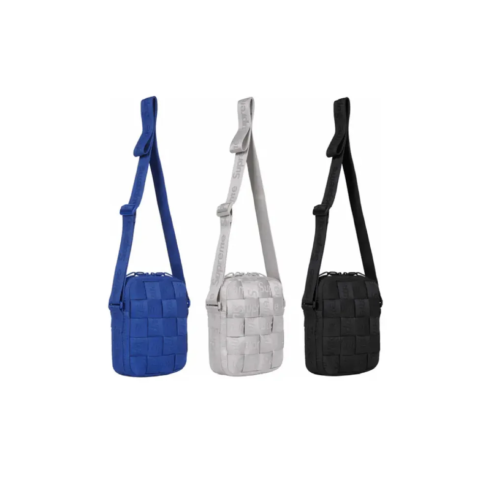 SUPREME】Supreme 24SS Woven Shoulder Bag 編織BV 肩背小包銀灰