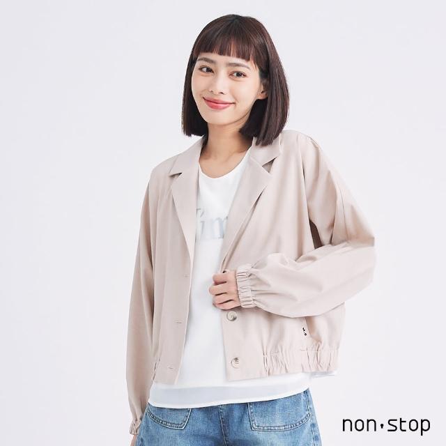 【non-stop】休閒西裝領短版外套-2色