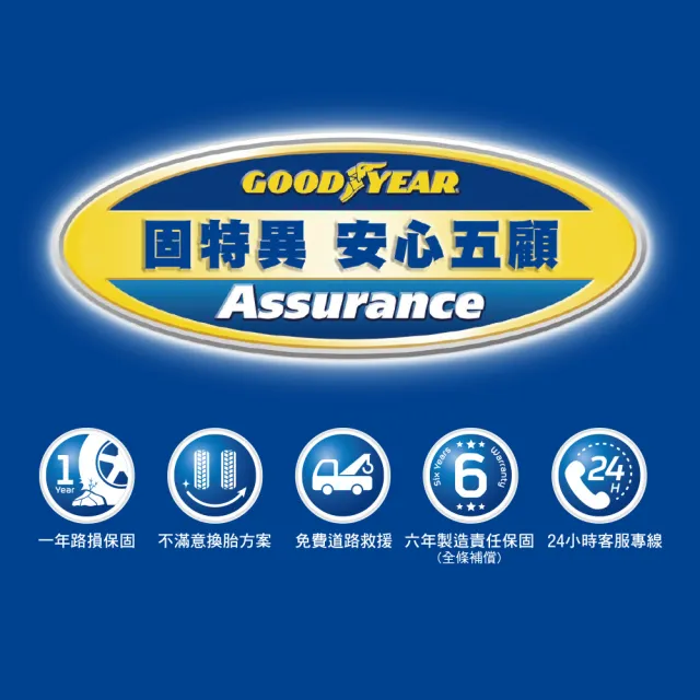 【GOODYEAR 固特異】Autocare旗艦館 Assurance Maxguard 195/55R15四入組(濕抓耐用雙重保護)